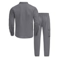 thumbnail image 6 of DHFJKG Mens 2 Piece Outfit Casual Linen Lapel Long Sleeve Button Front Shirt Jacket Ankle-Tied Pants With Multiple Pockets Cozy Outfit, 6 of 7