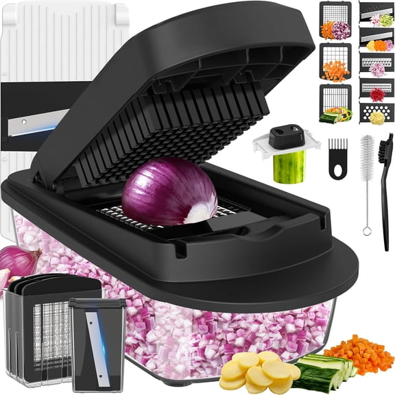All-in-1 Vegetable Chopper Slicer with Container