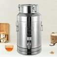 thumbnail image 4 of 20L Stainless Steel Milk Can Oil Pail Storage Bucket Wine Barrel Beverage Dispenser with a Spigot, 4 of 14