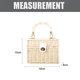 thumbnail image 2 of Bolso bandolera cuadrado de mimbre para mujer, bolso cruzado portátil de mimbre, pequeño bolso con caja, 2 of 5