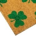 thumbnail image 5 of Northlight Natural Coir Shamrock Outdoor Doormat 18" x 30", 5 of 5
