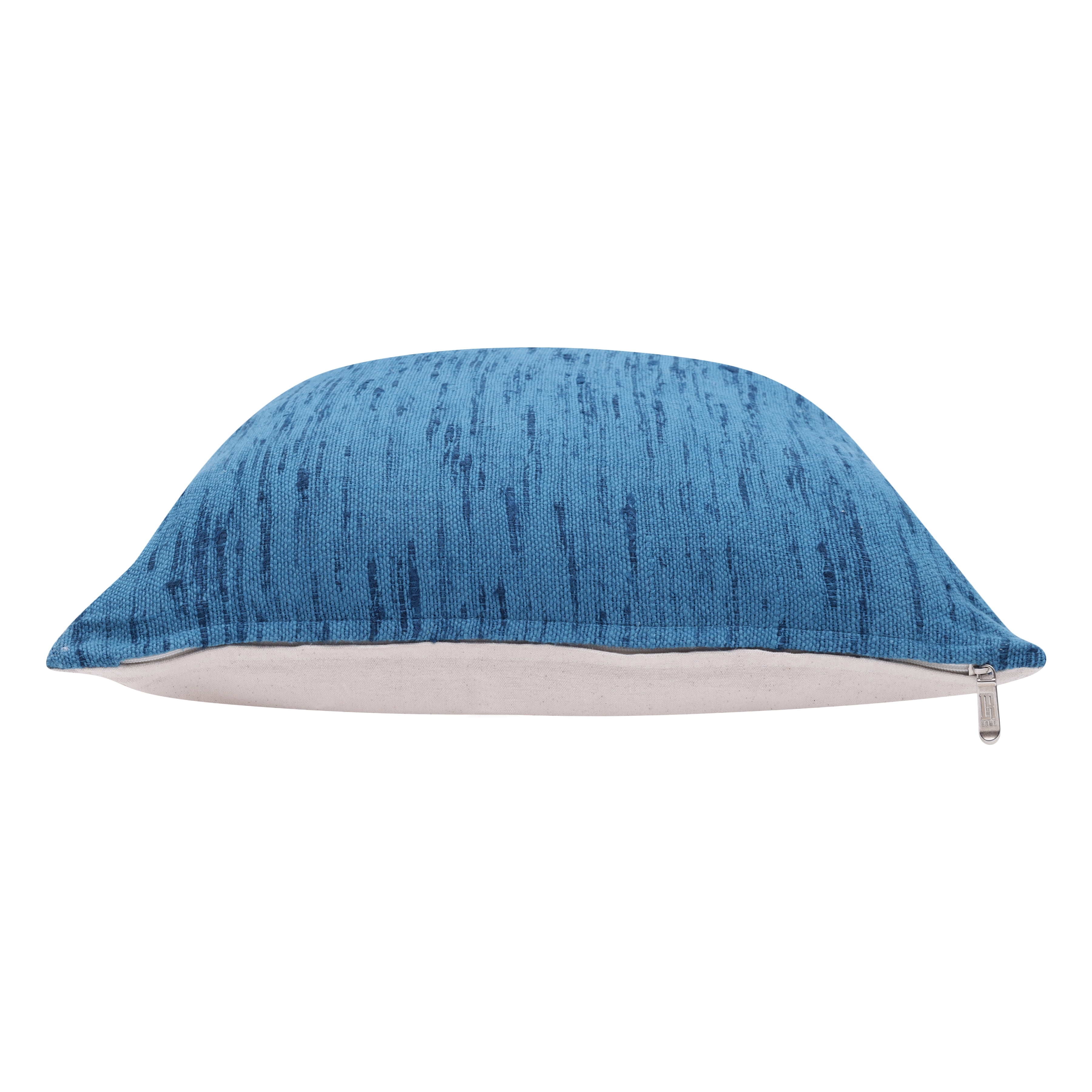 Harlow Hill Stacy Garcia 20" x 20" Ocean Blue Solid Linen Blend Adult Decorative Throw Pillow Cover