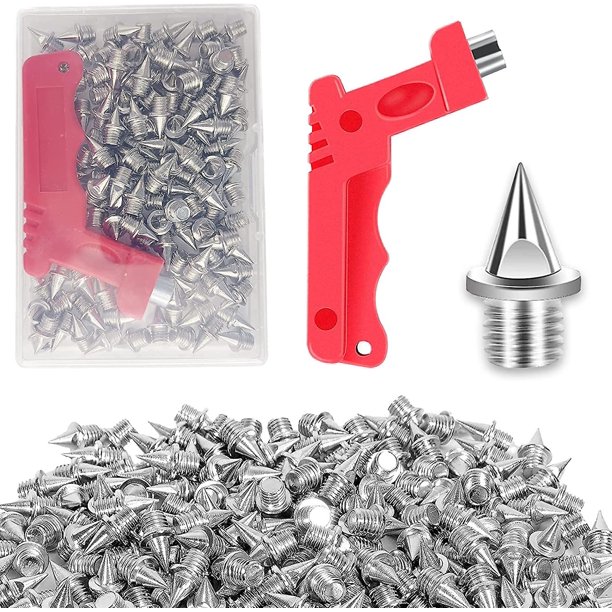 120 clavos de pista de acero inoxidable de 1/4 pulgadas y clavos de campo traviesa, clavos de repuesto para zapatos de pista para correr de corta distancia