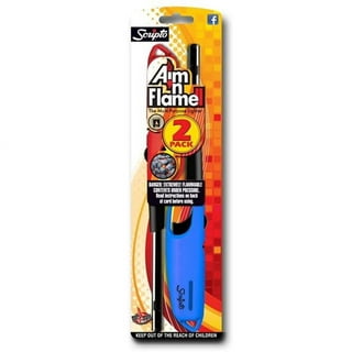 Scripto Aim 'N Flame MAX and Torch Flame Wind Resistant Lighters (2-Pack) 