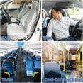 thumbnail image 4 of Luniquz 100PCS Universal Car Disposable Plastic Seat Cover,Mechanic Valet Clear Protective Films Waterproof Oil-Proof Dust-Proof 55"x 31.5", 4 of 7