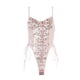 thumbnail image 1 of Sexy Lace Up Floral bordado Teddy Lingerie Body Top Mesh Sheer One Piece Zhivalor CPB-YZS08-1, 1 of 5