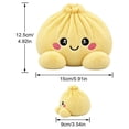 thumbnail image 3 of Giant Dumpling Pillow Cute Plush Stuffed Steamed Bun Pillow for Adults Yellow, 3 of 9