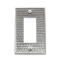 thumbnail image 1 of Monarch Abode 18013 Hammered Single Rocker Wall Switch Plate, Satin Nickel, 1 of 1