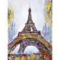 thumbnail image 3 of Abstract paint splash eiffel tower - 36"x48" canvas - Print on demand, 3 of 5