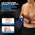 thumbnail image 3 of Special Essentials Anti Slip Men and Women Neoprene Blue Weight Lifting Straps, 3 of 8