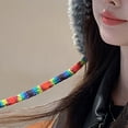 thumbnail image 7 of D-GROEE Warm Comfortable Headwear Cozy Winter Plush Hat Rainbow Design Warm Windproof Knitted Hat for Women Accessories Knitted Hat for Cold Weather, 7 of 7