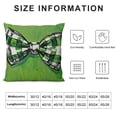 thumbnail image 5 of YINGXI St.Patricks Day Pillow Covers Decorations Holiday Spring Decorative Pillow Case Decor for Sofa Couch (Green) AK027-18 22x22in, 5 of 5