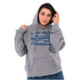 thumbnail image 3 of US Air Force My Dad Defending Freedom Hoodie Sweatshirt Women Men Brisco Brands S, 3 of 6