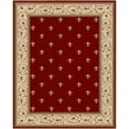 thumbnail image 2 of Well Woven Apollo Flatwoven Fleur De Lis Red 5' x 7' Area Rug, 2 of 6