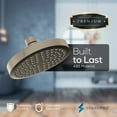 thumbnail image 2 of SparkPod Rain Shower Head with Adjustable Extension Arm 11" - High Pressure, Easy Install (6" inch Shower head, Brushed Nickel), 2 of 9