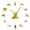 Gold,27inch, variant on Yoga Poses DIY Giant Wall Clock Find Your Balance Meditation Wall Art Home Dcor Modern Large Wall Clock Watch Mindfulness Gift(Black,27inch)
