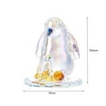 thumbnail image 2 of 1pcs Crystal Penguin Figurines Decor Gifts for Women Men Cute Penguin Statues Collectibles Animal Blown Glass Sculpture Home Table Decoration，Style 1 Blue, 2 of 5