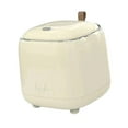 thumbnail image 2 of deevoka Desktop Trash Can Stylish Press Type Luxury for Vanity Top Counter light yellow, 2 of 9