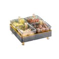 thumbnail image 2 of Plateau à Fruits de Luxe Texturé pour Stocker des Collations Design Élégant Transparent, 2 of 7