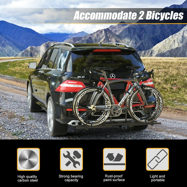 𝐔𝐩𝐠𝐫𝐚𝐝𝐞𝐝 4 Bike Rack Hitch Mount (240lbs Capacity), Bike Rack For Car