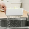 thumbnail image 5 of Xetio Sink Strainer Basket, Sink Food Catcher, Hanging Sink Drain Basket, Kitchen Hanging Empty Drain Basket, Sink Dishwashing Leftovers Filter Rack, Multifunction, 2"x8"x8.5", 5 of 9