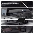 thumbnail image 3 of ULTRARM Moodular Wooden Monitor Stand 33.4” (85cm) Desk Organizer with Metal Slide Rails for Drawer, Tray, Laptop, Tablet, Phone & Headphones Customizable Riser for Organized Workspace Walnut MS85-W, 3 of 10