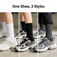 thumbnail image 7 of TELOLY 3Pairs Girls Knee High Socks,90-105Cm Knee High Socks,Lace Trim Knee Socks,Style1,Xs, 7 of 7