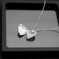 thumbnail image 1 of Stainless Steel Heart Box Pendant Necklace with Photo Cross Chain Chain Lock Bone Chain, 1 of 6
