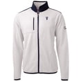 thumbnail image 2 of Men's Cutter & Buck White Villanova Wildcats Cascade Eco Sherpa Fleece Full-Zip Jacket, 2 of 3