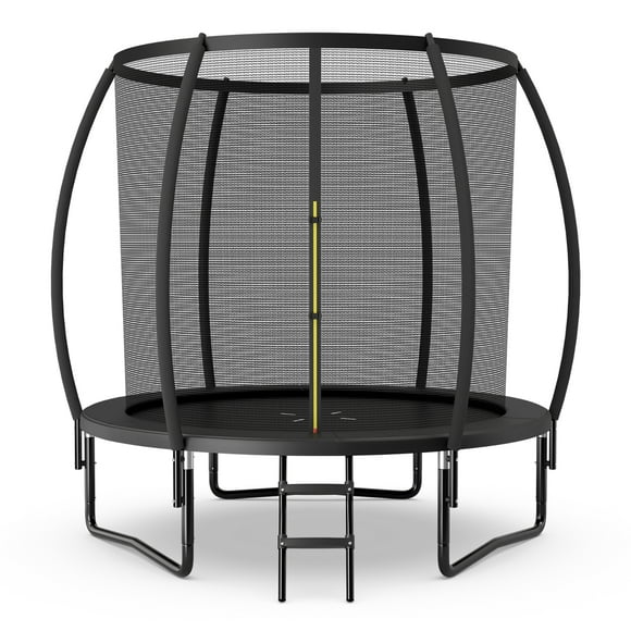 Gymax 12FT Recreational Trampoline w/ Ladder Enclosure Net Safety Pad Outdoor