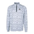 thumbnail image 2 of Men's Cutter & Buck Charcoal Michigan State Spartans Vault Traverse Camo Print Stretch Quarter-Zip Pullover Top, 2 of 3