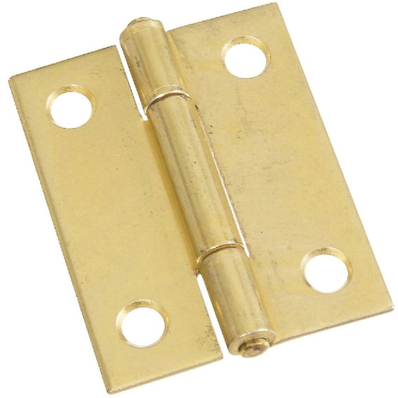 National Hardware - V518 2"Hinge NRP 2/pk - Polished Brass