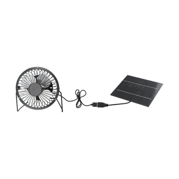 Solar Energy Compact Design inch Solar Panel Powered Fan Air Circulation Light