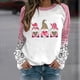 thumbnail image 3 of Gibobby Sudaderas con cremallera Sudadera casual de manga larga con cuello redondo y estampado del día de San Valentín para mujer (Blanco, XXL), 3 of 4