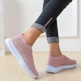 thumbnail image 3 of AngryMonkey Women's Rhinestones Mesh Sport Slip-on Shoes,anti slip Good Arch Breathable Lightweight Casual Sock Sneaker Nurse Shoes, 3 of 15