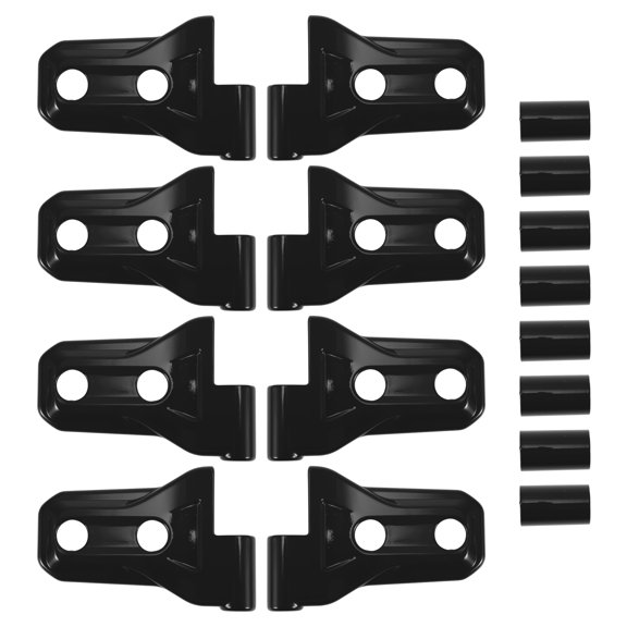 Unique Bargains 1 Set Door Handle Hinge Cover Trim for Jeep Wrangler JL JLU 2018-2023 for Jeep Gladiator JT 2020-2023 Exterior Door Hinge Cover Trim Sticker Decal ABS Black