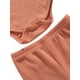 thumbnail image 5 of Conjunto de 2 piezas de atuendo para bebé, ribete de encaje, manga larga, mameluco, pantalones de color sólido para niñas (rosado-naranja / 3-6 meses) Nituyy conjunto de ropa-GLKJ5384-FT56013C2, 5 of 6