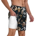 thumbnail image 3 of Goofa Dogs Printed Men's Swim Trunks Board Shorts Quick Dry Mens Swimming Trunks with Compression Liner,Breathable Fit Hawaii Beach Shorts-X-Large, 3 of 9