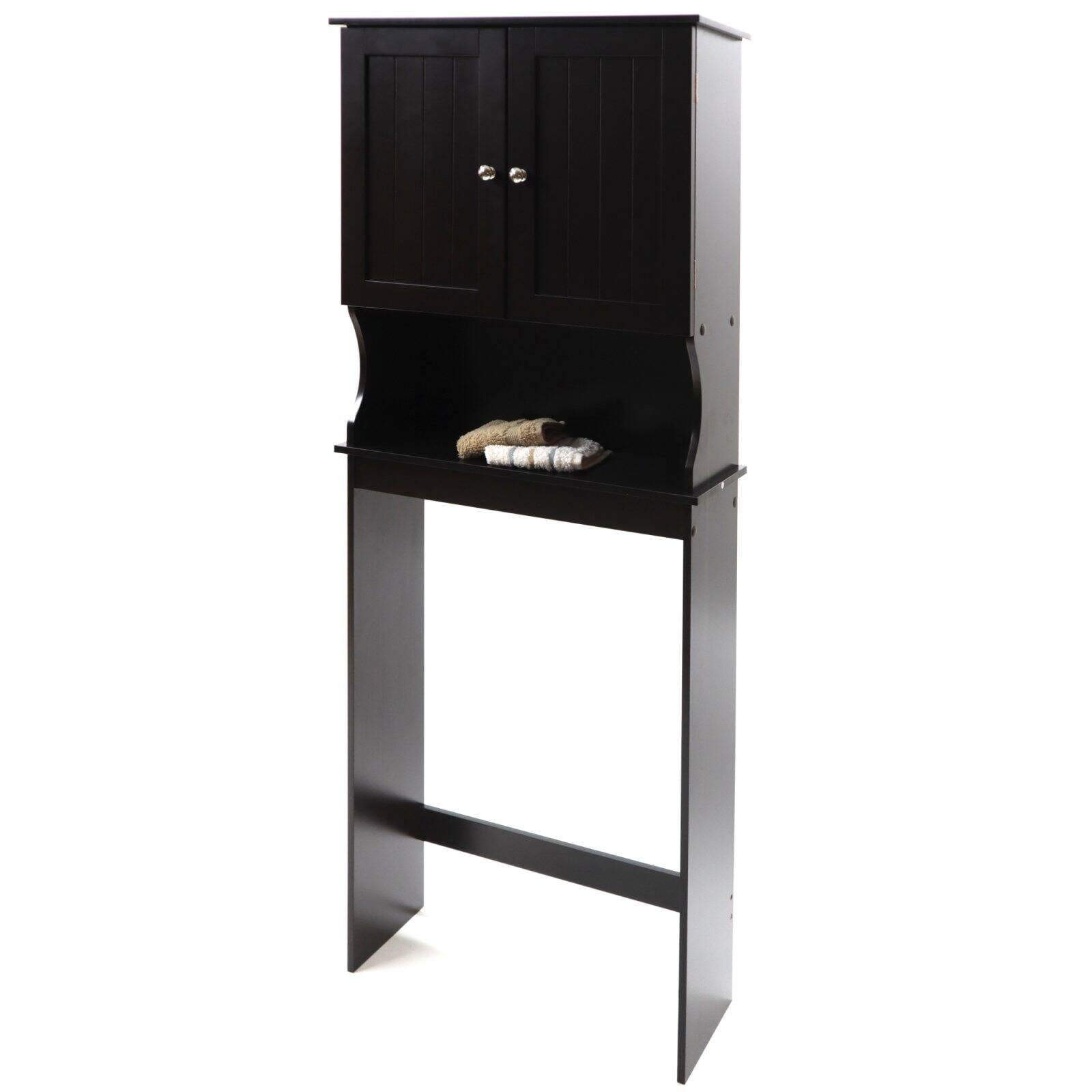 Country Two Door Over the Toilet Adjustable Shelf, Espresso