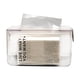 thumbnail image 1 of Caja de pañuelos Diseño de mango Fondo plano Textura transparente PET PU Práctico dispensador de pañuelos faciales para el hogar Blanco, 1 of 10