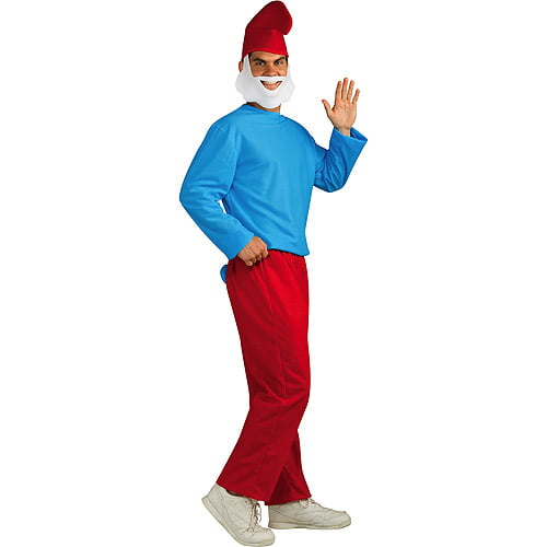 Details about   CA1277 Adult Gnome Retro Papa Smurfs Cartoon Fancy Dress Halloween Funny Costume