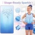 thumbnail image 2 of Gymnastics Leotards for Girls,Sleeveless Rhinestone Kids Dance Unitards Biketards with Shorts and Hair Scrunchie, 2 of 12