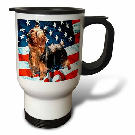 

3dRose Silky Terrier Travel Mug 14oz Stainless Steel