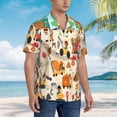 thumbnail image 3 of Lsque construction road work landscape Pattern Hawaiian Shirt for Men Unisex Summer Beach Casual Short Sleeve Cotton Linen Button Down Shirts,XX-Large, 3 of 7