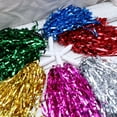 thumbnail image 6 of HERFIER 12pcs Straight Handle Cheering Poms Spirited Fun Cheerleading Kit Cheer Props for Performance Competition Cheering Sports Events 11.79x0.2x0.01in, 6 of 8