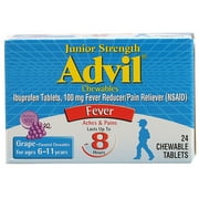 Advil Junior Strength Pain Reliever -- 24 Chewable Tablets