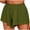 Army Green, variant on DealovyShorts for Women Summer Solid Color Elastic Waisted Wide Leg Running Athletic Yoga Shorts