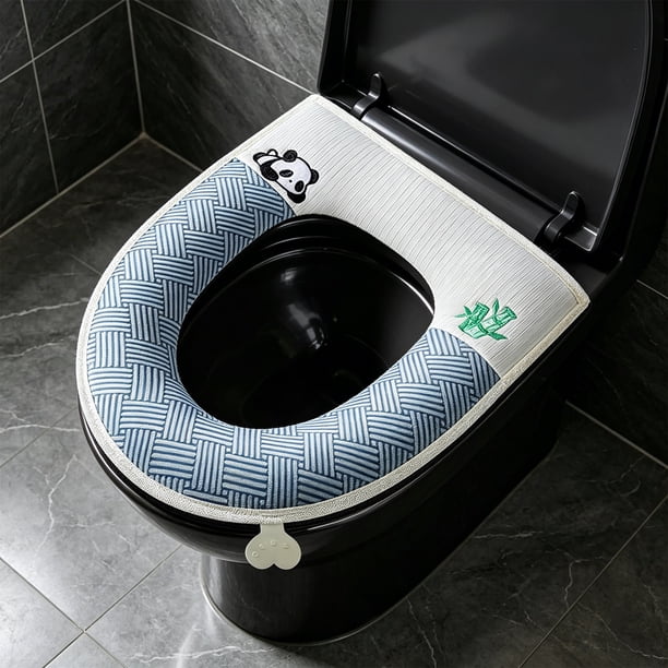 Full Of Ice Sensation Toilet Seat Cushion For All Seasons Thick And Washable Waterproof Seat Cushion With Handle For Household Use