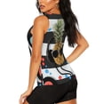 thumbnail image 3 of Lsque Pineapple With Black Glasses Printed Workout Tank Tops for Women, Athletic Sports Tank Tops, Compression Sleeveless Dry Fit Shirts,Sleeveless Yoga Shirt-X-Large, 3 of 9
