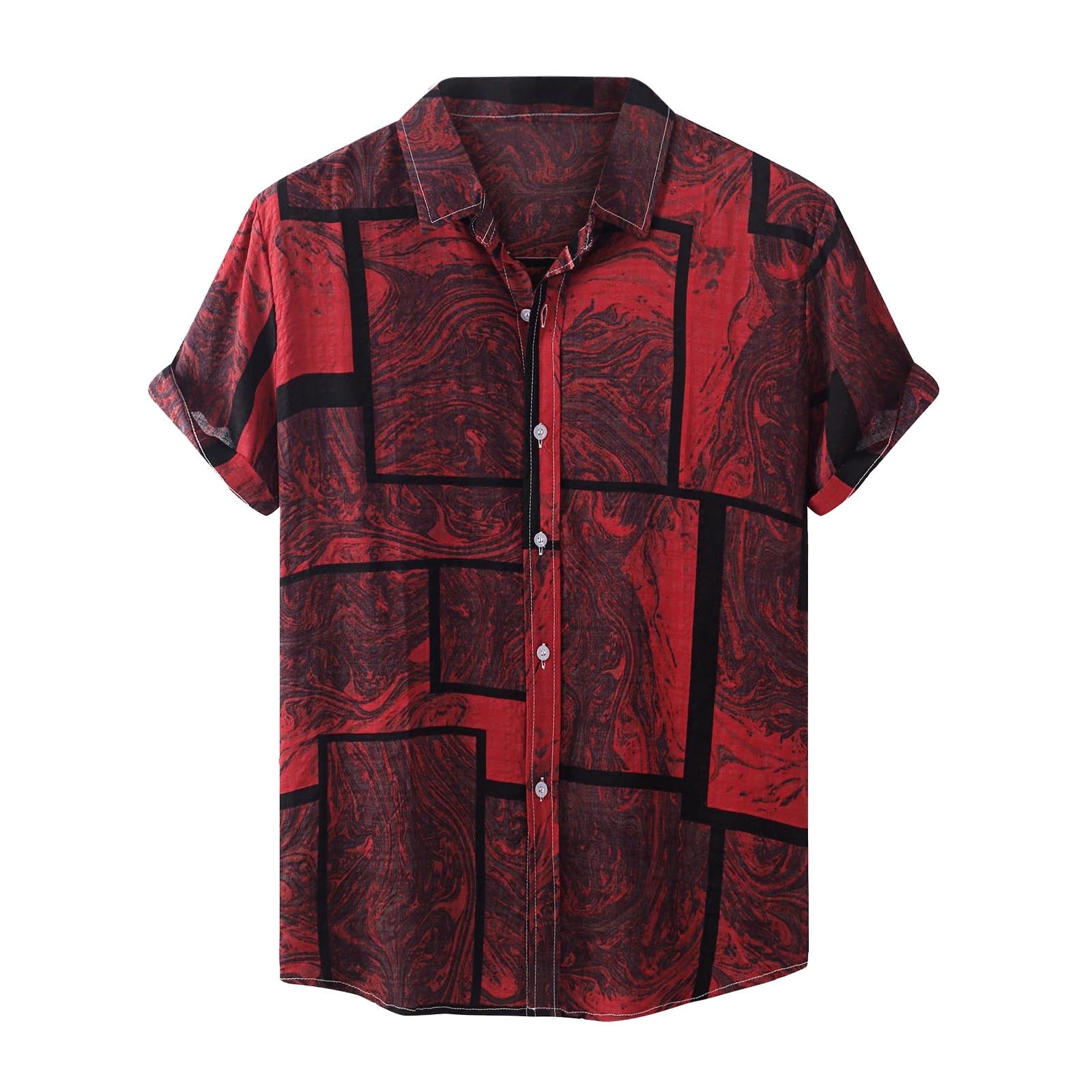 JSGEK Men's Summer T-Shirts Pullover Basic Shirt Short Sleeve